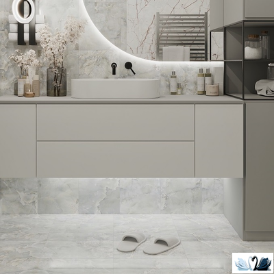 Плитка настенная Belani Avalanche серый 30 х 60 см под мрамор Береза керамика