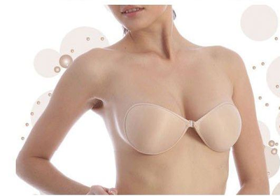 Телесный бюст на силиконовой основе с тканевым верхом