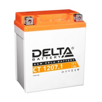 Аккумулятор 12В 7Ач Delta CT 1207.1, ОП, 114*69*132 мм