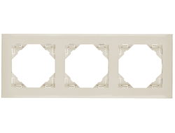 Efapel 90930 TMF, Рамка стандарт, 3 поста, бежевая