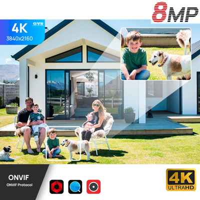 GVS комплект видеонаблюдения GVS-X9-F8m-full, 8MP, расширение 3840x2160