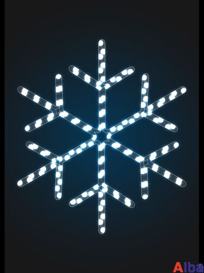 Световое панно Снежинка - 2 0,6 м