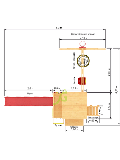 Детская площадка IgraGrad Крафт Pro 3