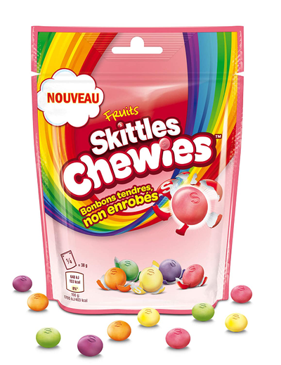 Скитлс без глазури -  Skittles Chewies (Limited Edition)
