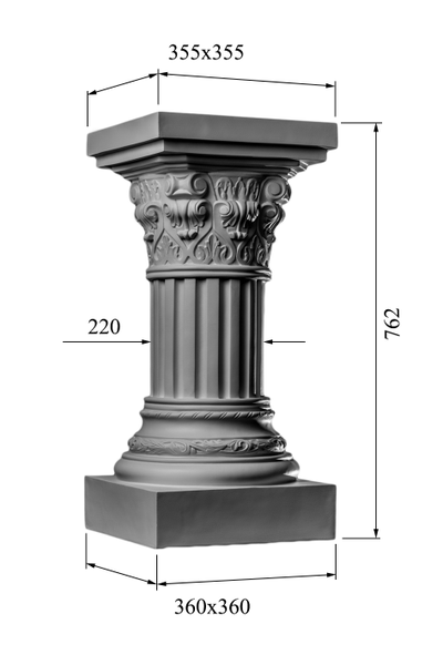 размеры пьедестала PT-003