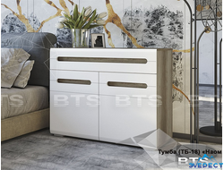 НАОМИ ТБ-18 1002*786*368 Белый глянец/дуб каньон