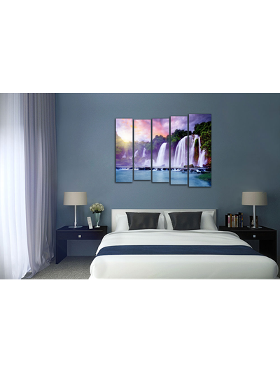 Модульная картина &quot;Диковинный водопад&quot;