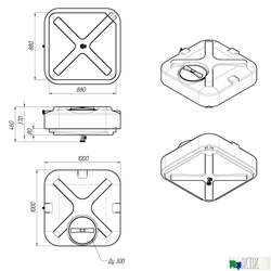 Бак для душа «Rostok» 250л