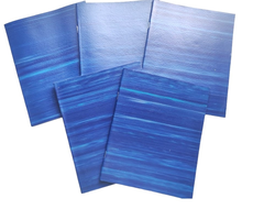 Комплект из 5-х тетрадей в клетку 48 листов, цвет синий однотонный