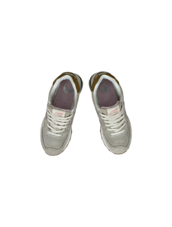 New Balance 574 бежевые с розовым