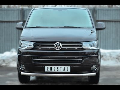 Защита переднего бампера d57 (секции) Volkswagen Multivan-Caravelle 2010-2015