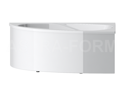 Astra-Form ванна Тиора Solid Surface правосторонняя 155/105 см белая матовая