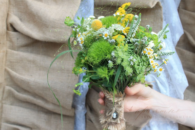 Букет невесты & Бутоньерка № 1336