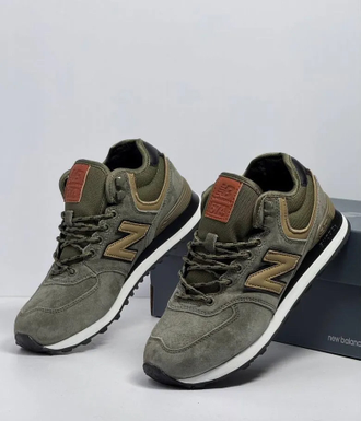 New Balance Classic 574 Khaki С Мехом