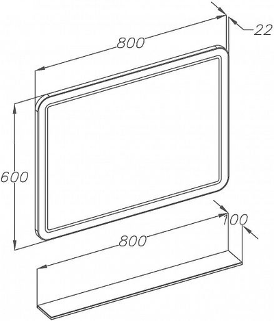 Мебель для ванной Opadiris Элеганс 80 белый матовый (с зеркалом)