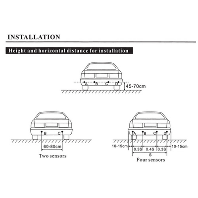 Парктроник Четыре датчика парктроника с дальностью обнаружения 2м окажут посильную помощь  revashop