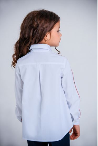 Д 5158 Блузка длинный рукав Триколор р.122-170