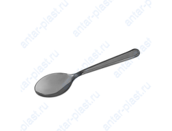Ложка пластиковая черная 18 см ПРЕМИУМ (50 шт.)