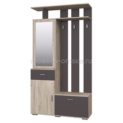 ЗБР046 Прихожая Имидж модуль №1. Размер: 1210*2175*350