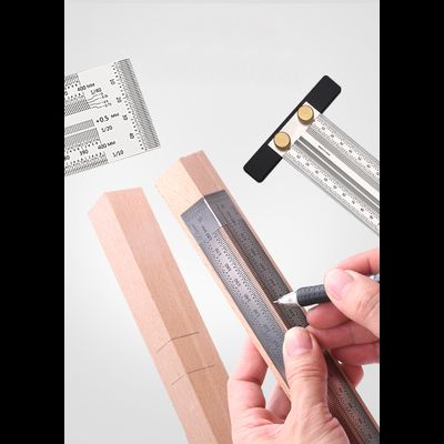 Разметочная угловая линейка 180 мм. высокой точности