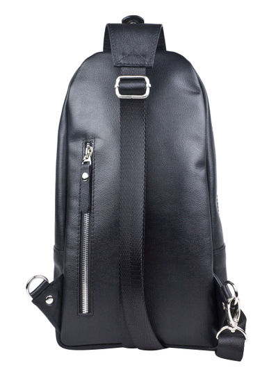 Кожаный кросс-боди рюкзак Crespino black (арт. 
3106-51)