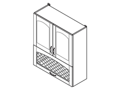 Кухонный Шкаф Равенна Фаби В80/925 решетка модерн
