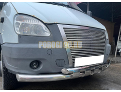 Защита переднего бампера с перемычками ПапаТюнинг для ГАЗель ГАЗ 27057