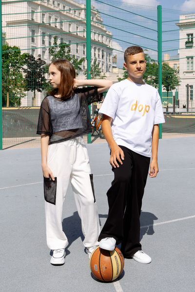 Спортивные брюки с утяжками черные