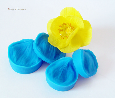 "Лепестки купавки" набор силиконовых молдов (вайнеров)