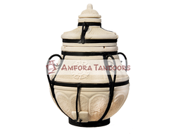 Тандыр Аладдин Mini с откидной крышкой (в к-те со стойкой под крышку и подставкой под тандыр)