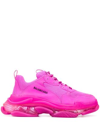 Кроссовки Balenciaga Triple S полностью розовые женские