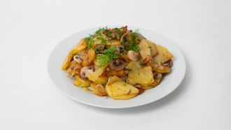 Картофель жаренный с грибами (200 гр.)