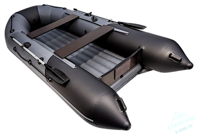 Лодка ПВХ Мастер Лодок Таймень NX4000НДНД Pro Графит / Черный