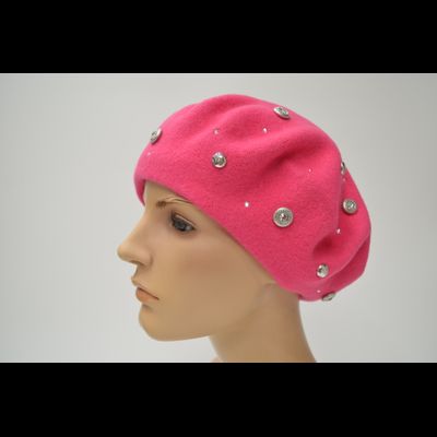 Берет Vizio 3633 ярко розовый