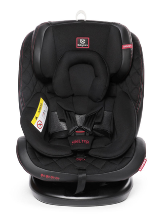 Автокресло Baby Care Shelter 0-36кг, IsoFix, поворотная база 360, Eco Black