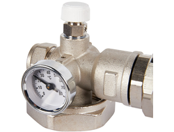 Насосно-смесительный узел STOUT с термостатическим клапаном и байпасом, без насоса Италия