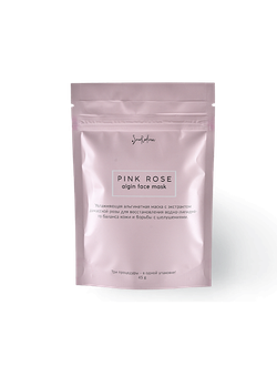 SmoRodina Pink Rose Увлажняющая альгинатная маска с дамасской розой, 45г