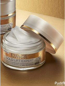 EVELINE Крем-сыворотка укрепляющий с 24К ЗОЛОТОМ 40+ GOLD LIFT EXPERT 50 мл