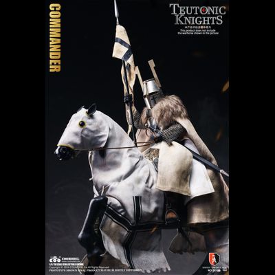 Рыцарский конь (тевтонский орден) - КОЛЛЕКЦИОННАЯ ФИГУРКА 1/6 Series of Empires Teutonic Crusader Warhorse (SE137) - COOMODEL