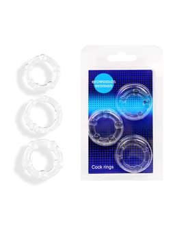 КОЛЬЦО ЭРЕКЦИОННОЕ 3шт арт. EE-10193 (цена за 1 штуку)