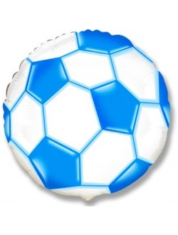 Шар "мяч" голубой 18"/46см