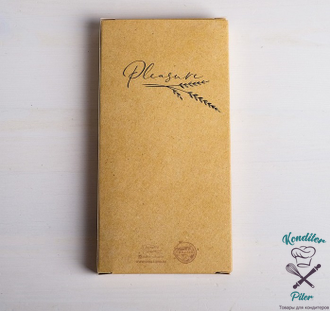 Коробка для шоколада Pleasure, с окном, 17,3 × 8,8 × 1,5 см
