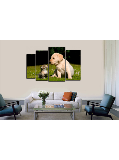 Модульная картина "Маленькие друзья"