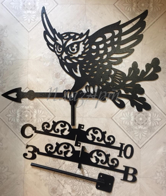 флюгер на крышу Совушка