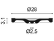 Розетка R13 - d28см