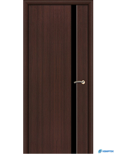 Дверь остекленная с покрытием ПВХ ДО-ТР2 Триплекс чёрный купить в Челябинске | КВИРТЕК