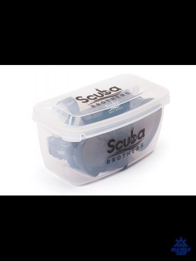 Маска для дайвинга с трубкой Scuba Brothers Flipper Black, комплект