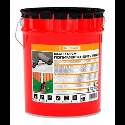 Мастика полимерно-битумная PROFIMAST 18 кг/21,5 л