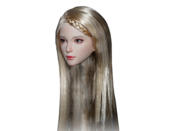 Женская голова (скульпт) с длинными светлыми волосами - 1/6 scale Female Headsculpt (SDH028D) - SUPER DUCK