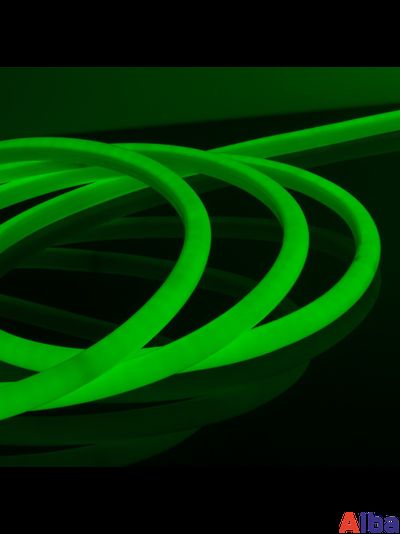 Неон круглый 220V Зеленый D16мм